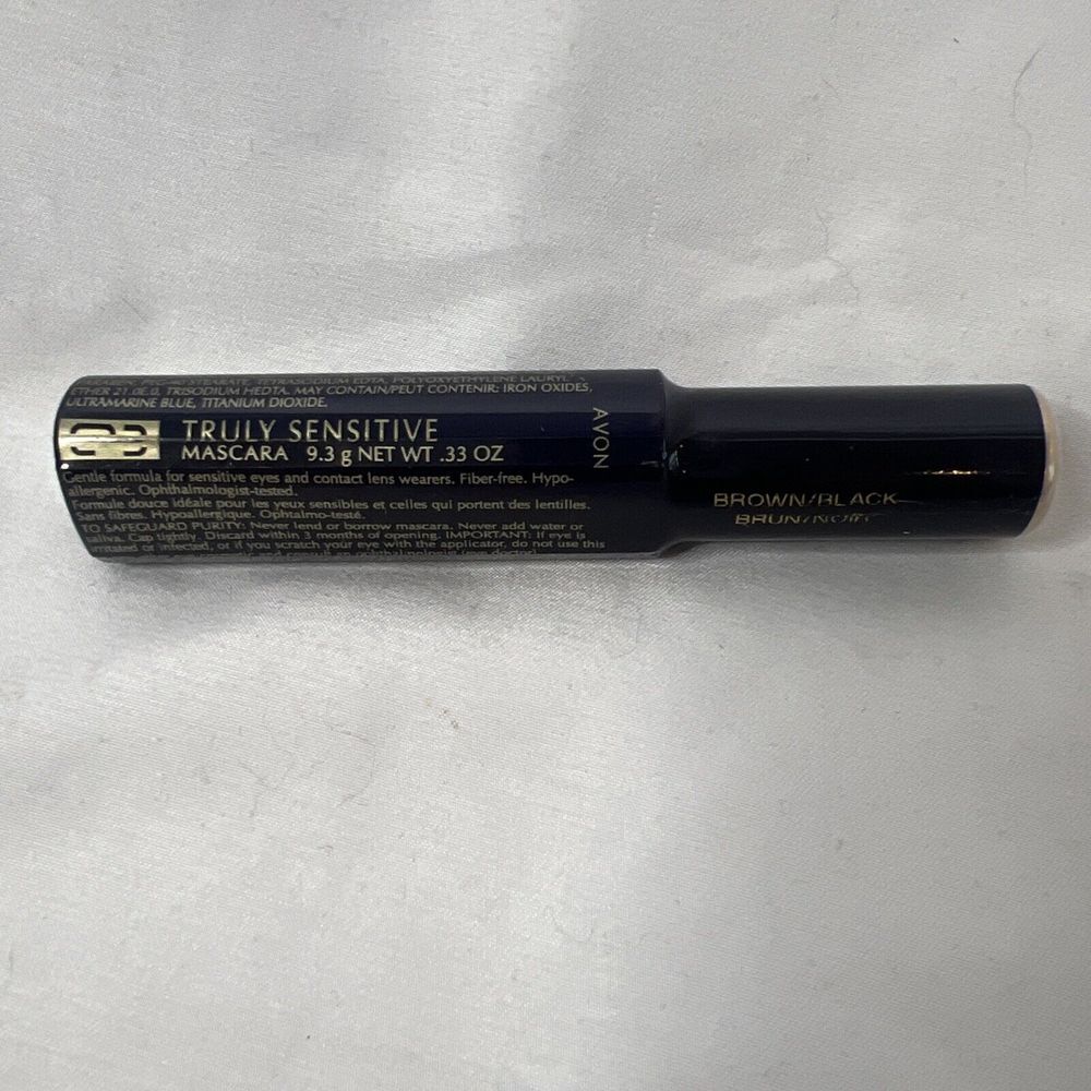 Avon Truly Sensitive Mascara Brown Black‎ .33 Oz SEALED